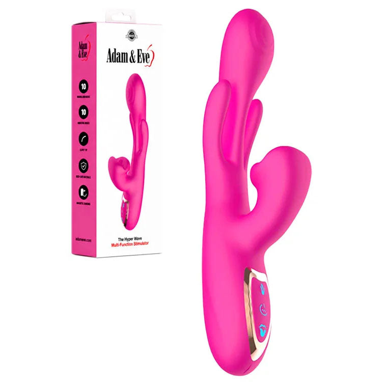 Adam & Eve THE HYPER WAVE -  -  22.9 cm USB Rechargeable Rabbit Vibrator