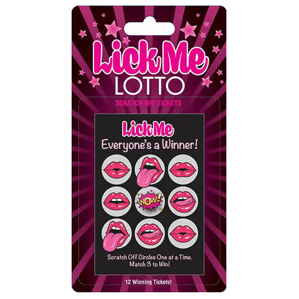 Lick Me Lotto - Naughty Scratcher Little Genie Discreet Intimate Essentials.