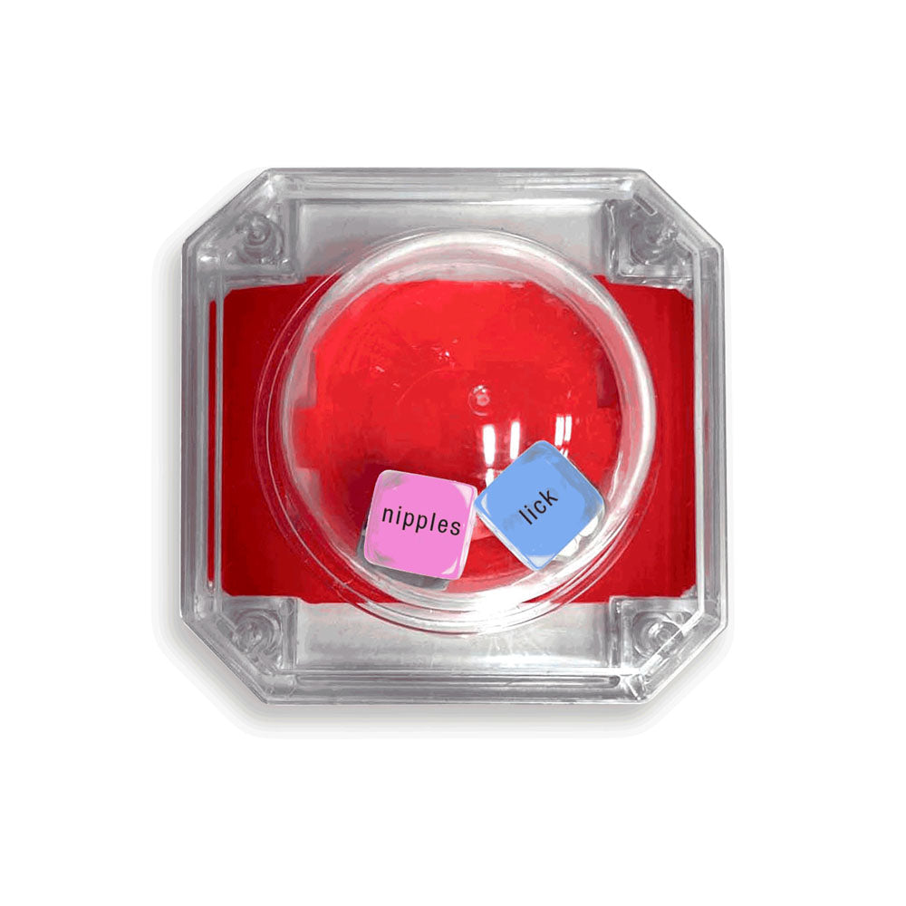 Sex Pop - Popping Dice Game with dice featuring actions like lick and body parts like nipples.
