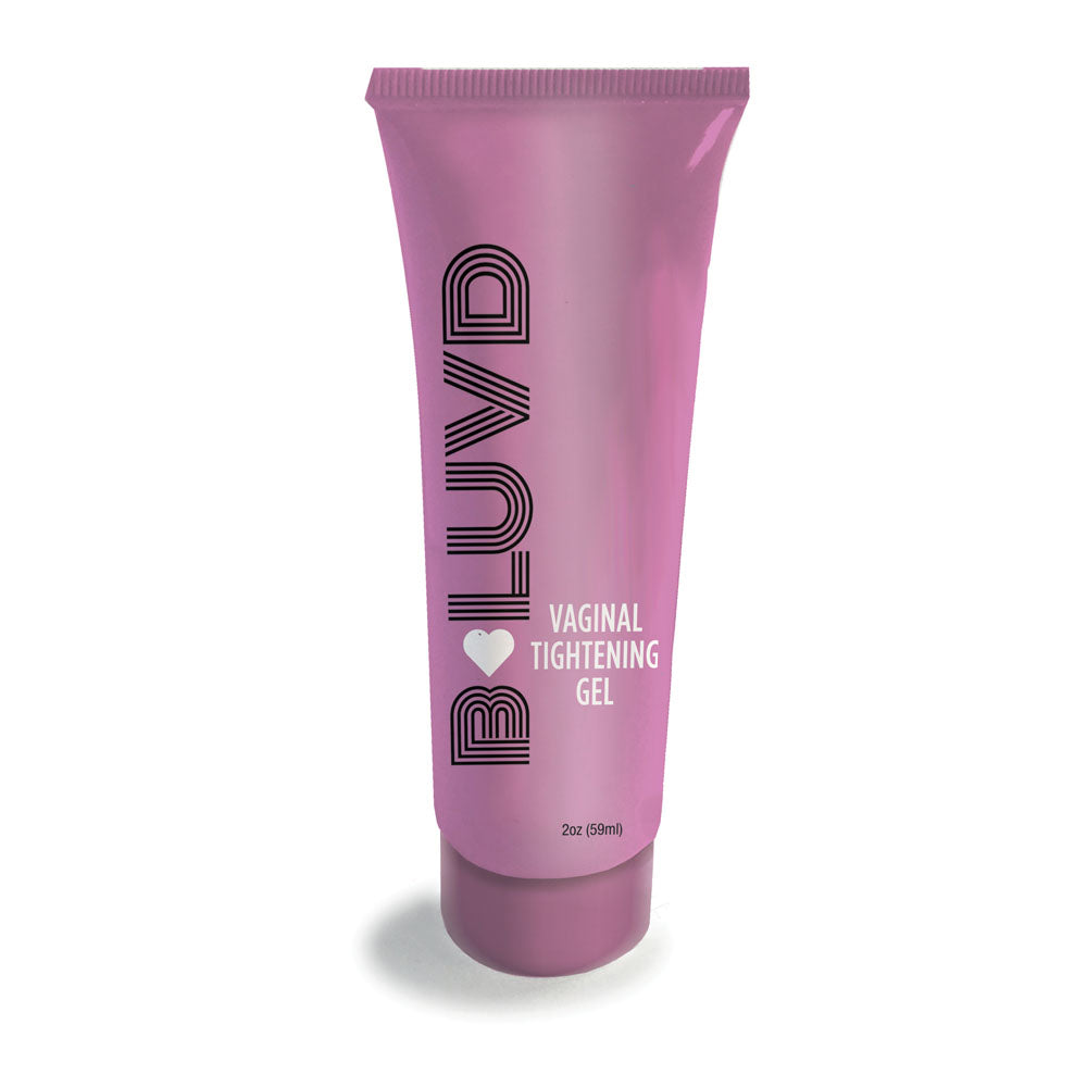 B-LUVD Vaginal Tightening Gel - Tightening Gel for Women - 59 ml Tube in a pink tube packaging.
