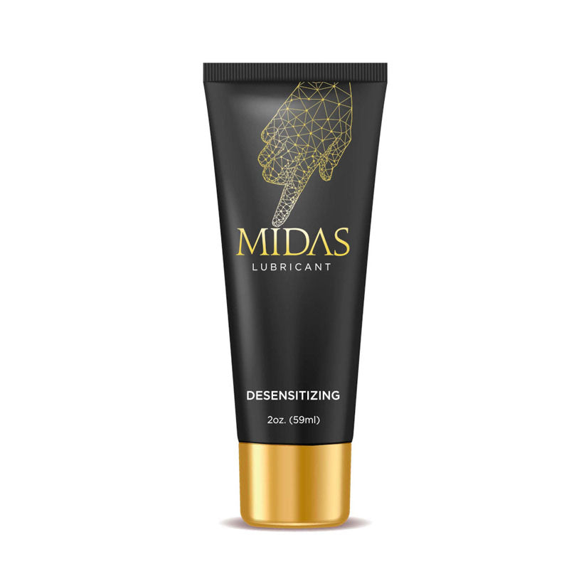 Midas Desensitising Lubricant - 60 ml - Desensitising Lubricant - 59 ml Tube in sleek packaging for enhanced intimacy.
