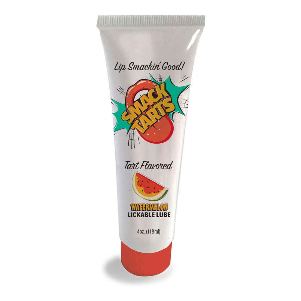 Smack Tarts Sour Watermelon Flavoured Lubricant in a 120 ml tube, perfect for a slippery adventure.