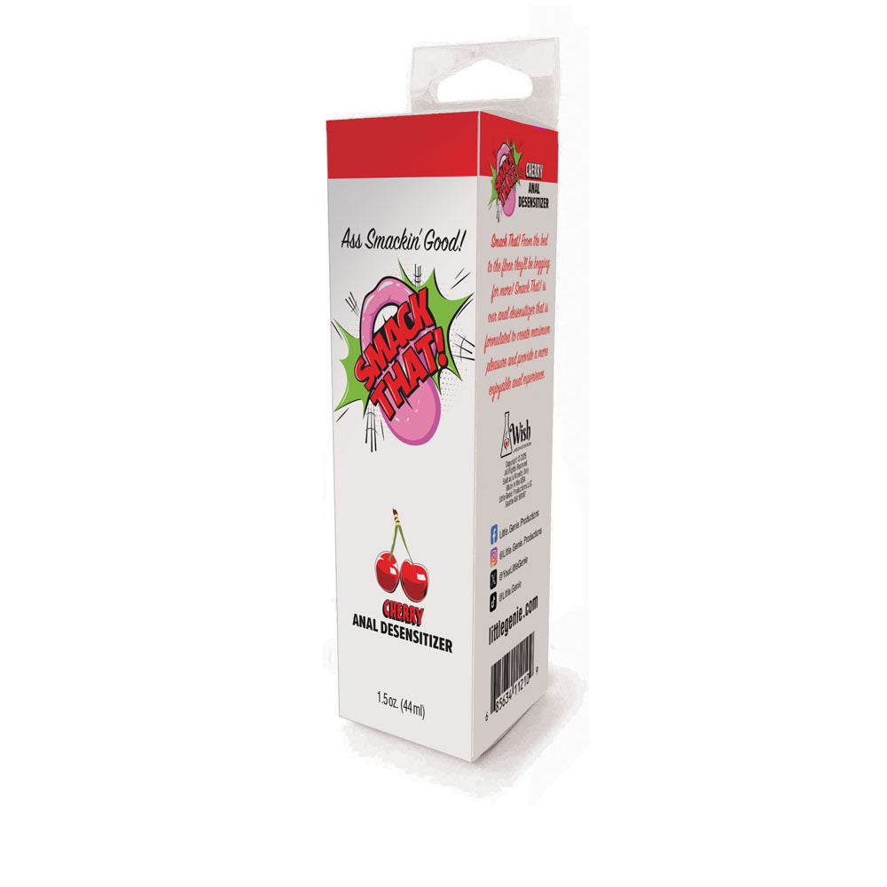 Smack That! Cherry Flavoured Anal Desensitiser in a 1.5 oz tube for enhanced intimate experiences.