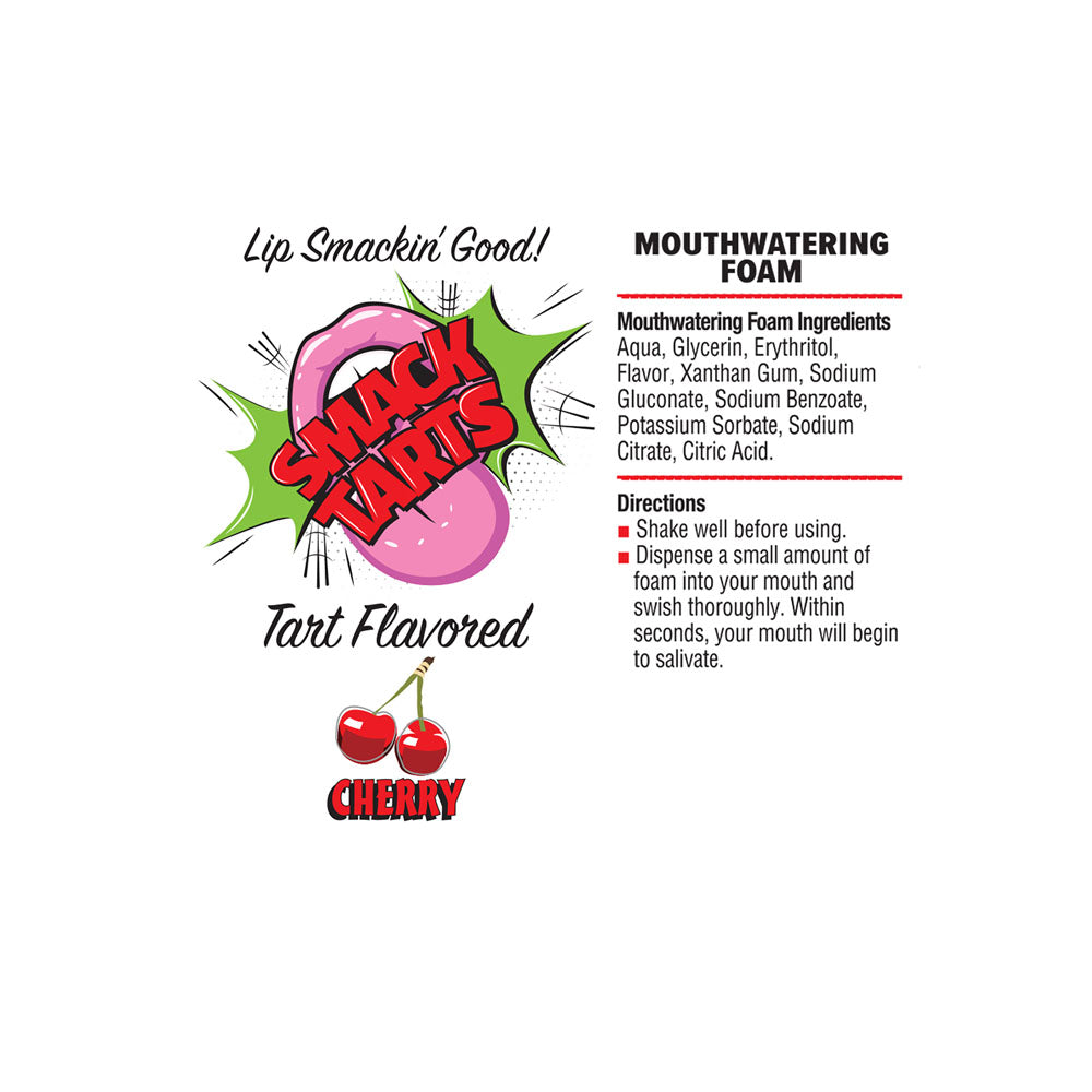 Smack Tarts mouthwatering foam cherry flavored ingredients and directions for sour cherry mouth spray.