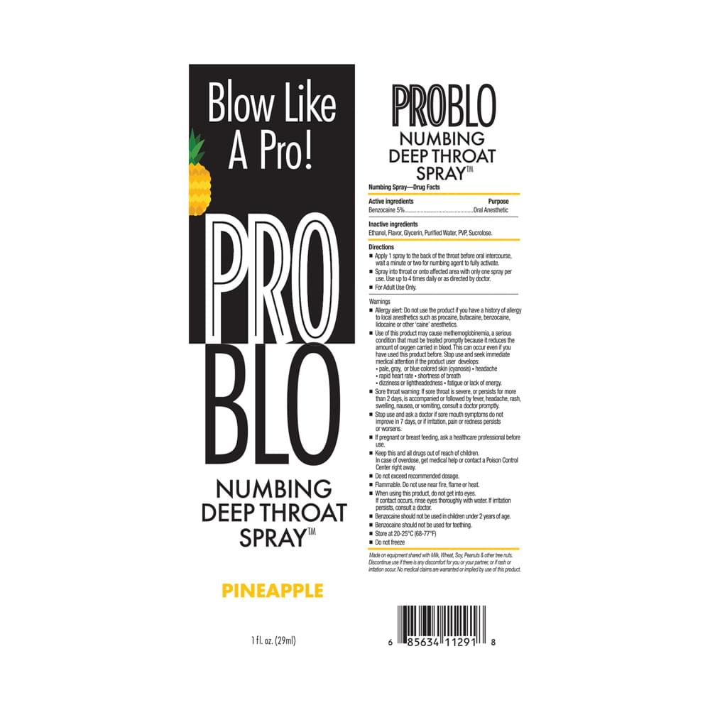 ProBlo Deep Throat Spray - Pineapple - Pineapple Flavoured Deep Throat Spray - 30 ml