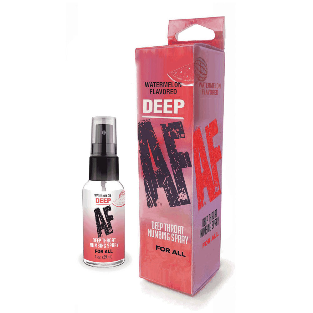 Deep AF - Watermelon - Watermelon Flavoured Deep Throat Spray - 29 ml, oral desensitizer for a comfortable experience.