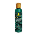 Desire Pheromone Massage Oil - Citrus Scented Pheromone Massage Oil - 118 ml bottle with tropical design.