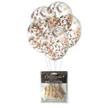 Glitterati - Confetti Balloons - Party Balloons - 5 Pack featuring metallic penis confetti for elegant celebrations.