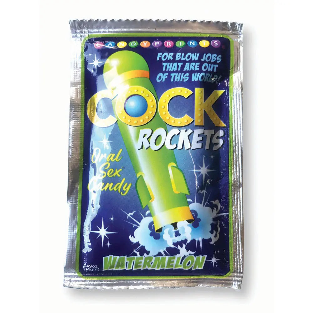 Cock Rockets - Watermelon - Watermelon Flavoured Oral Sex Candy - 15 grams Little Genie Discreet Intimate Essentials.
