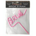 Glitterati - Bride Straw - Hens Party Novelty in pink, perfect for classy wedding celebrations.
