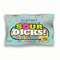 Suck A Bag Of Sour Dicks! - Novelty Pecker Lollies - 84 grams package with colorful candy pieces.