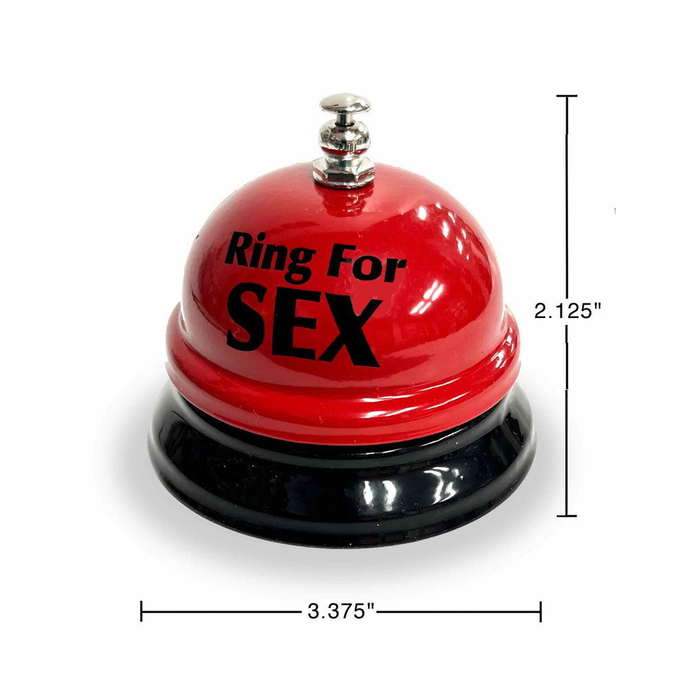Ring For Sex Table Bell - Novelty Bell for playful signaling in intimate moments, perfect addition to adult novelty collections.