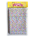 Super Fun Penis Tissue Paper Sheets - Novelty Decoration Sheets - 6 Pack featuring colorful designs on tissue paper.
