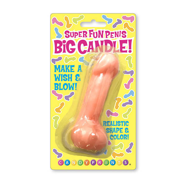 Super Fun BIG Penis Candle - Party Novelty packaging with colorful design and realistic shape, perfect for parties and novelty gifts.