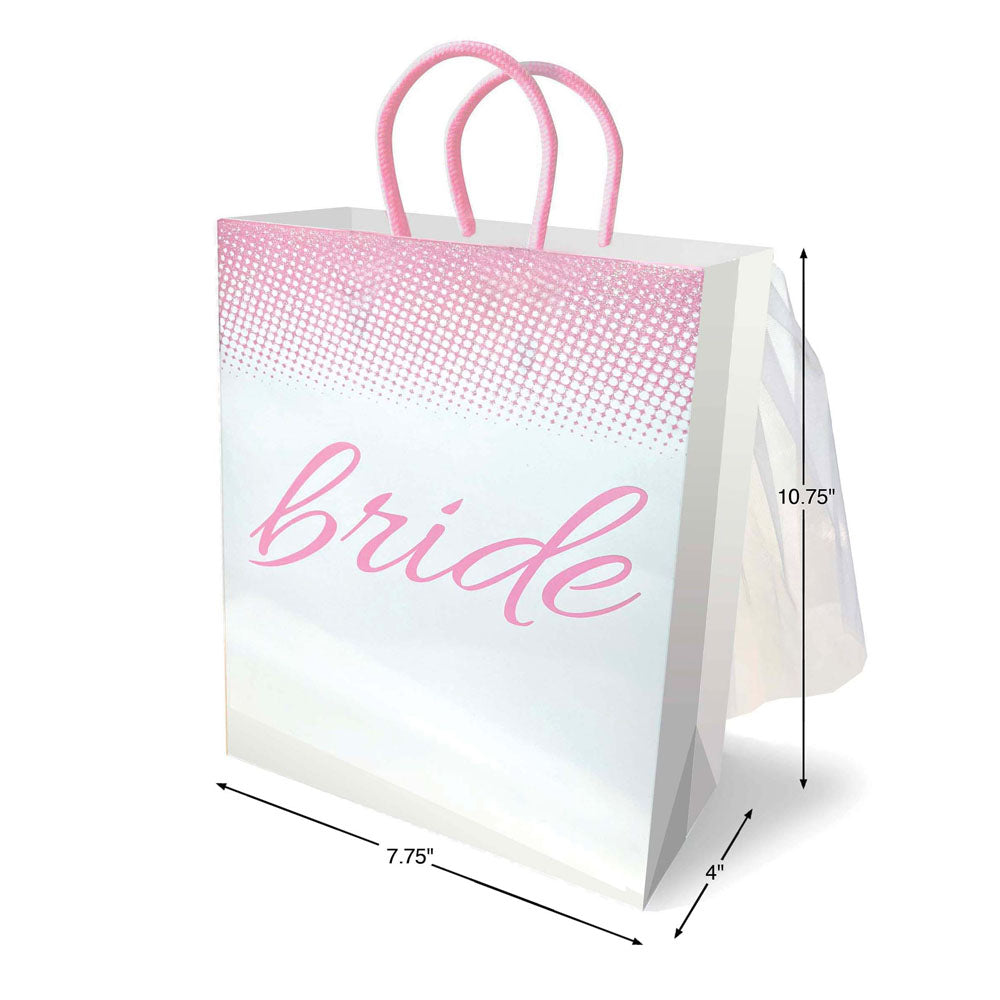 Bride Veil Gift Bag - Bridal Gift Bag with Veil, elegant gift bag for brides with a delicate veil design.