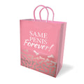 Same Penis Forever Gift Bag - Novelty Gift Bag showcasing a playful design, perfect for brides-to-be.