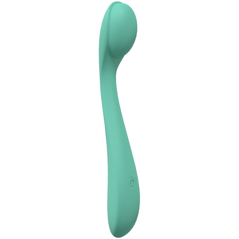 LOVELINE Juicy -  -  21.5 cm USB Rechargeable Vibrator in sleek aqua design for intimate essentials for her.