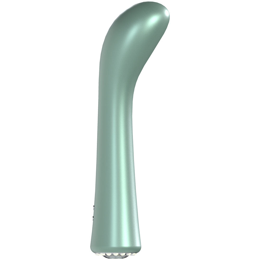 LOVELINE La Perla III USB rechargeable clitoral vibrator in a sleek design, ideal for G-spot and clitoral stimulation.