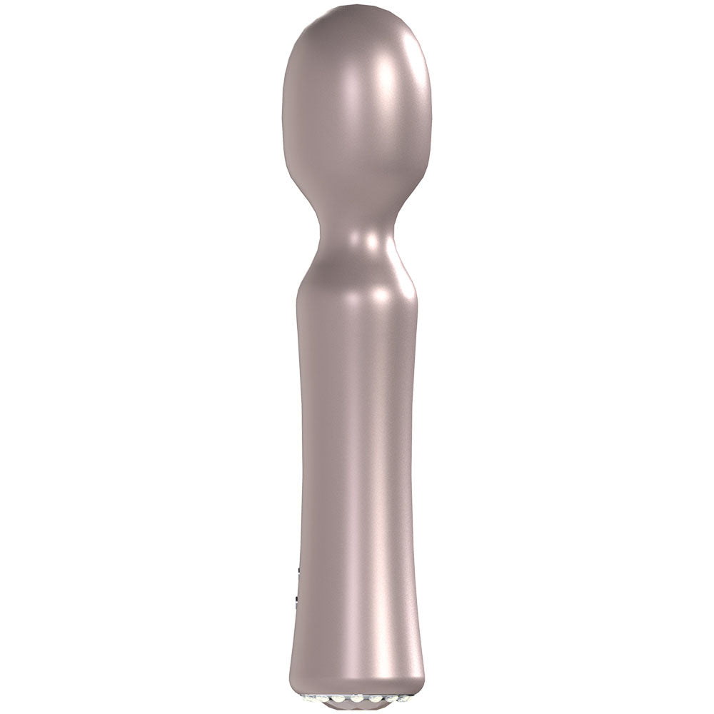 LOVELINE La Perla IV -  - Pearlescent  19.2 cm USB Rechargeable Massage Wand design in elegant pink color.