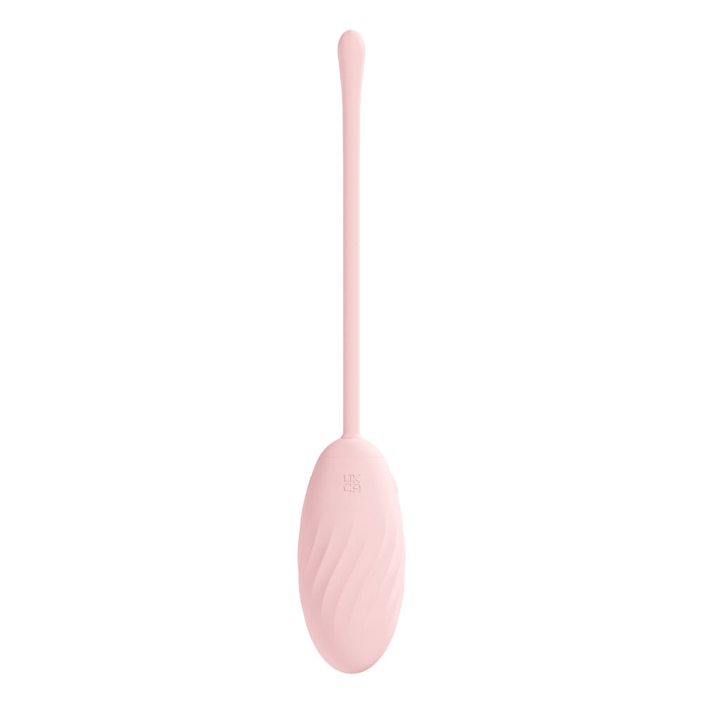 LOVELINE Felicite -  -  USB Rechargeable Vibrating Egg with Wireless Remote, pink silicone design.