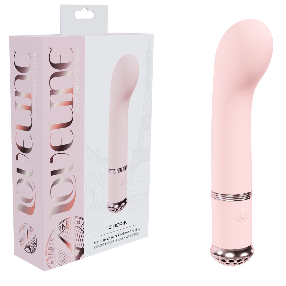 LOVELINE Cherie -  -  14 cm USB Rechargeable Vibrator with 10 function G-spot vibe from Loveline International.