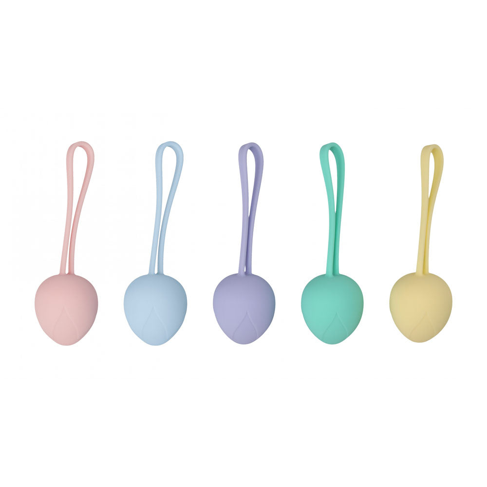 LOVELINE PelviFit Berry -  Kegel Kit - Set of 5 Sizes with colorful Kegel balls for pelvic floor strengthening.