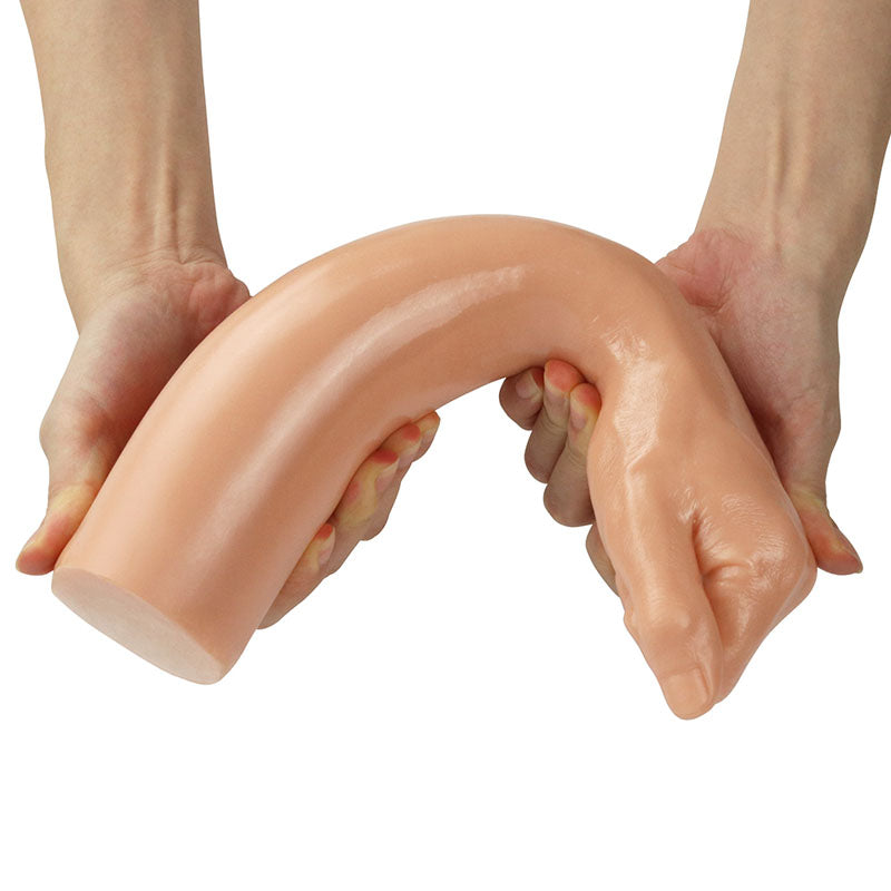 King Sized 12'' Realistic Bitch Fist -  30.5 cm Fist Dildo demonstrating its lifelike design and flexibility.