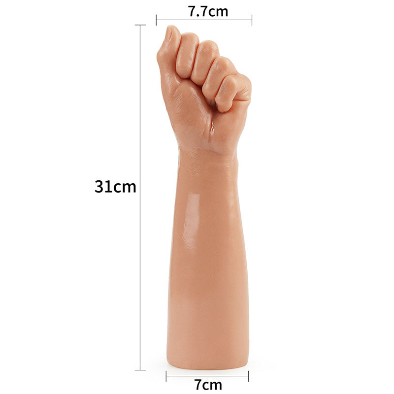 King Sized 12'' Realistic Bitch Fist -  30.5 cm Fist Dildo with lifelike details and dimensions 31cm x 7.7cm.