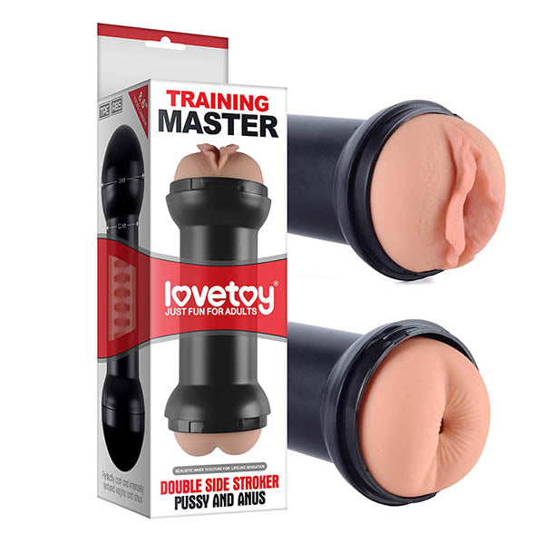 Training Master Double Side Stroker - Pussy & Ass Double Sided Stroker with realistic feel and dual ends.