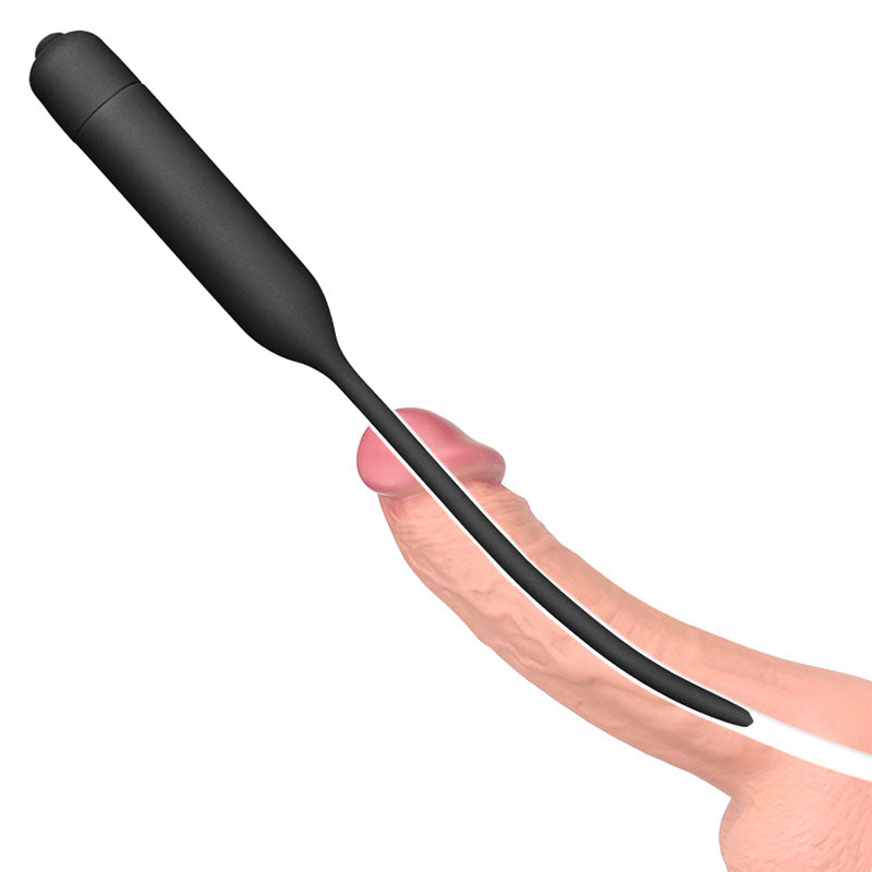 Ultimate Silicone Vibrating Urethral Dilator -  Vibrating Urethral Sound for intense sensations and deep penetration.