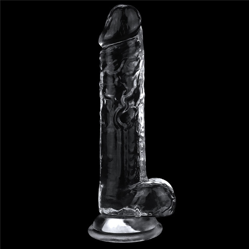 Flawless Dildo 7.5'' -  19 cm Dong, skin-safe transparent toy for enhanced pleasure and erotic fantasies.