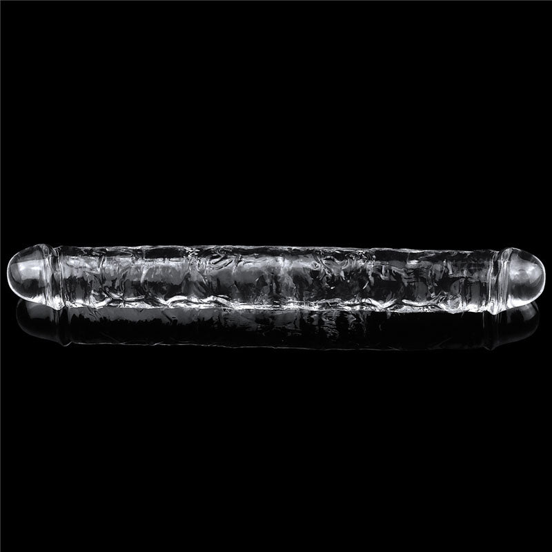 Flawless  Double Dildo 12'' -  30 cm Double Dong clear double-ended dildo for ultimate pleasure and exploration.