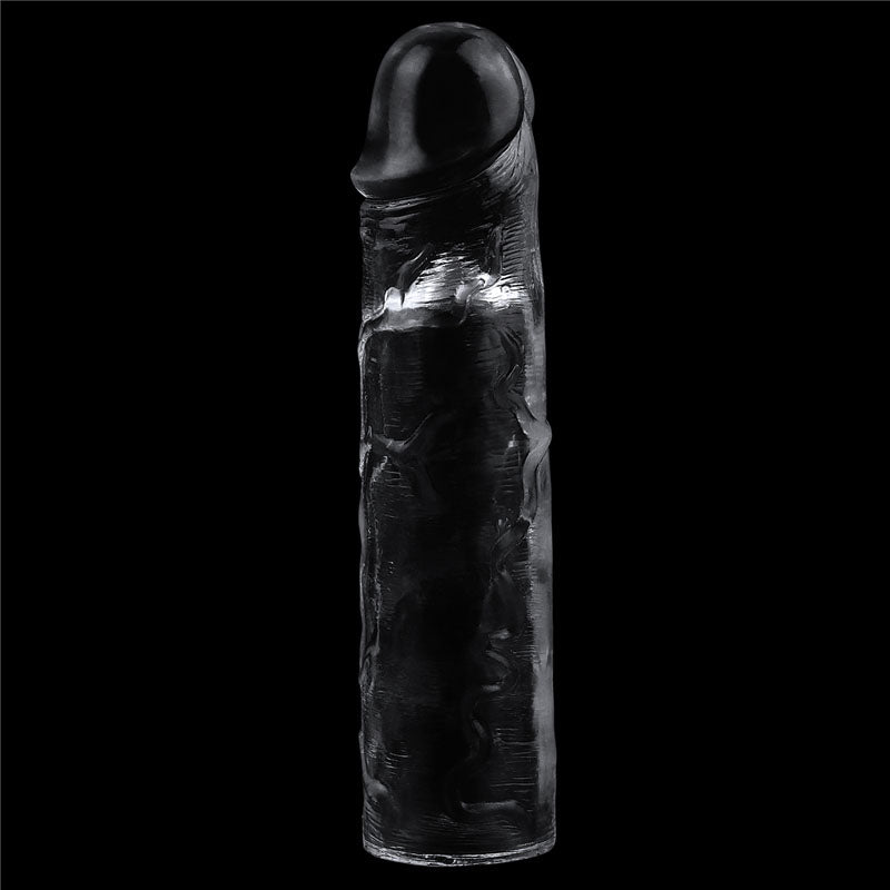 Flawless  Penis Sleeve 2'' -  5 cm Penis Extender Sleeve on a black background for intimate essentials.