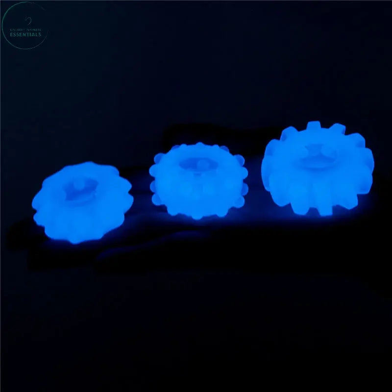 Affordable quality Lumino Play Penis Rings 3 Pack - Glow in the Dark  Cock Rings - Set of 3  from Lovetoy by Discreet Intimate Essentials with Discreet Delivery 
