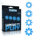 Affordable quality Lumino Play Penis Rings 4 Pack - Glow in the Dark  Cock Rings - Set of 4  from Lovetoy by Discreet Intimate Essentials with Discreet Delivery 