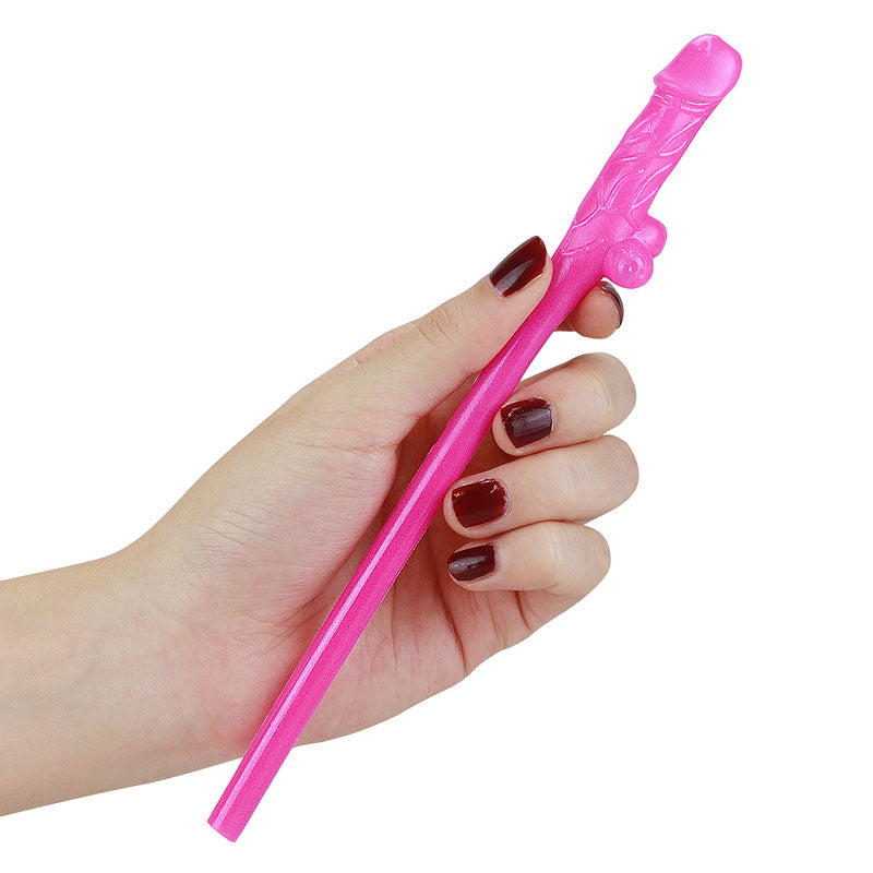 Jokes & Parties Original Willy Straws -  Dicky Straws - Set of 9 held in a hand, perfect for fun at hens nights.