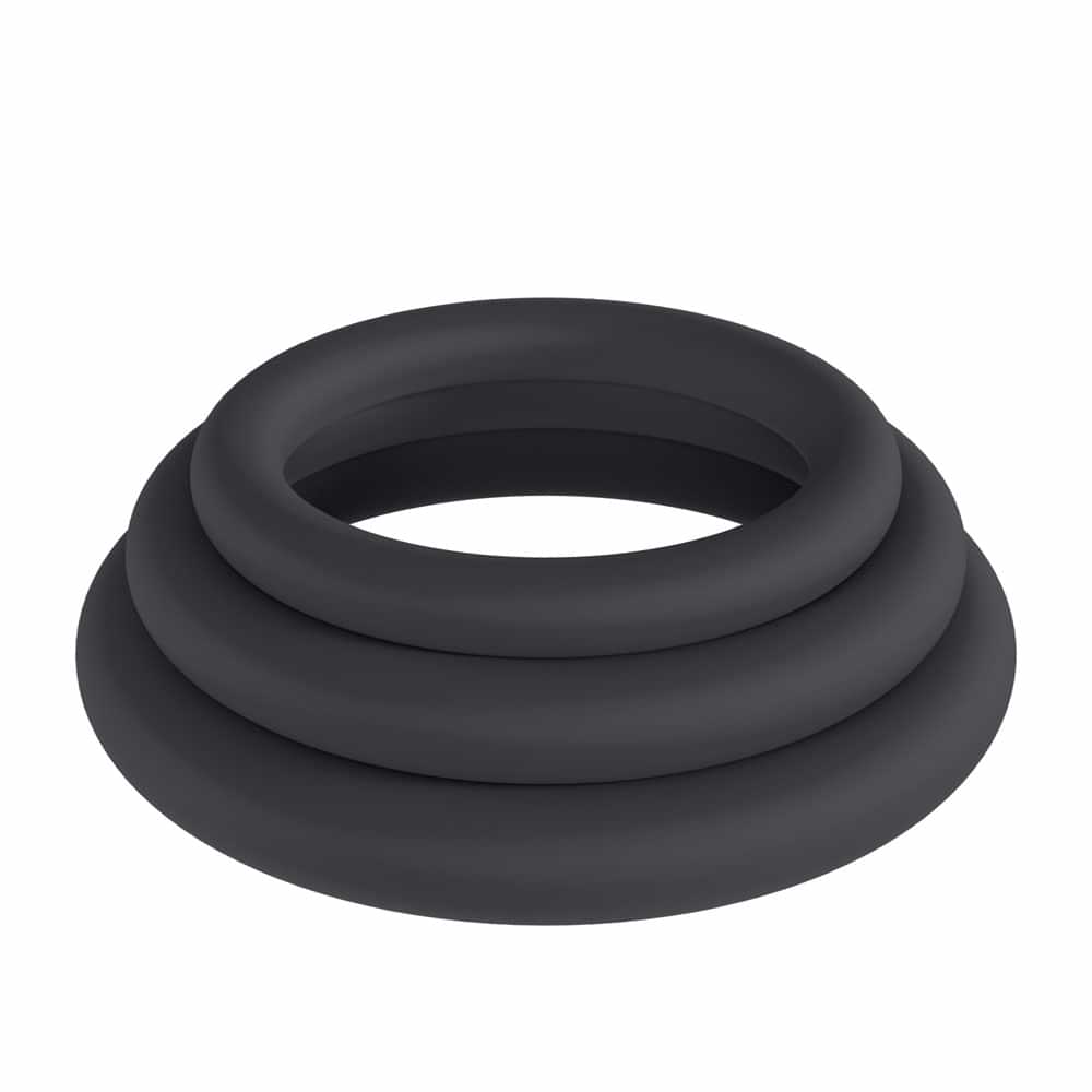 LEVELZ Classic Silicone Cock Ring Set - XS/S/M -  Cock Rings - Set of 3 Sizes