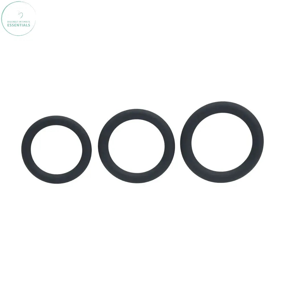 Affordable quality LEVELZ Classic Silicone Cock Ring Set - L/XL/XXL -  Cock Rings - Set of 3 Sizes  from Shots Toys by Discreet Intimate Essentials with Discreet Delivery 