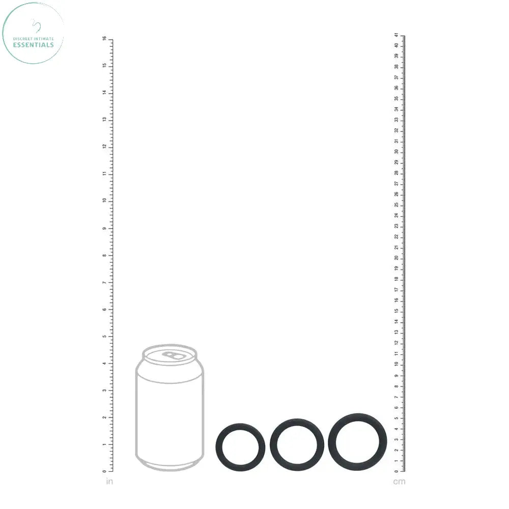 Affordable quality LEVELZ Classic Silicone Cock Ring Set - L/XL/XXL -  Cock Rings - Set of 3 Sizes  from Shots Toys by Discreet Intimate Essentials with Discreet Delivery 