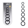 LEVELZ Classic Silicone Cock Ring Set of 6 with different sizes displayed.