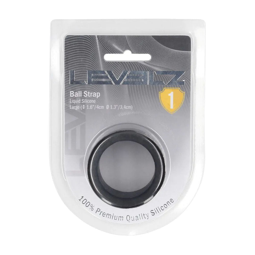 LEVELZ Liquid Silicone Ball Strap - L -  -  Ball Strap in packaging, premium quality silicone, male intimate essentials