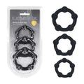 Affordable quality LEVELZ Beaded Silicone Cock Ring Set of 3 -  -  Cock Rings - Set of 3 Sizes  from Shots Toys by Discreet Intimate Essentials with Discreet Delivery 