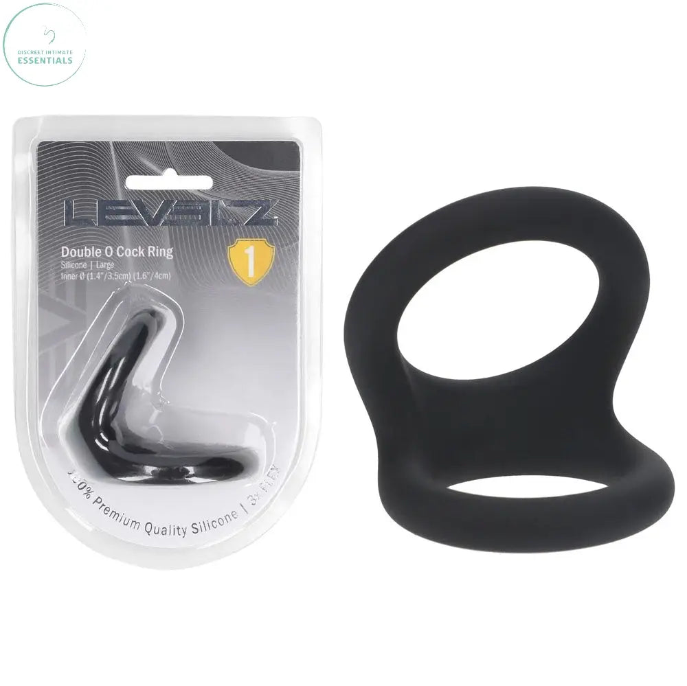 Affordable quality LEVELZ Double O Silicone Cock Ring - L -  -  Cock & Balls Rings  from Shots Toys by Discreet Intimate Essentials with Discreet Delivery 