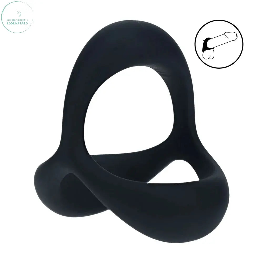 Affordable quality LEVELZ Tri O Ergo Silicone Cock Ring -  -  Cock & Balls Rings  from Shots Toys by Discreet Intimate Essentials with Discreet Delivery 