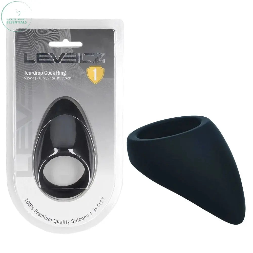 Affordable quality LEVELZ Teardrop Silicone Cock Ring -  -  Cock Ring  from Shots Toys by Discreet Intimate Essentials with Discreet Delivery 