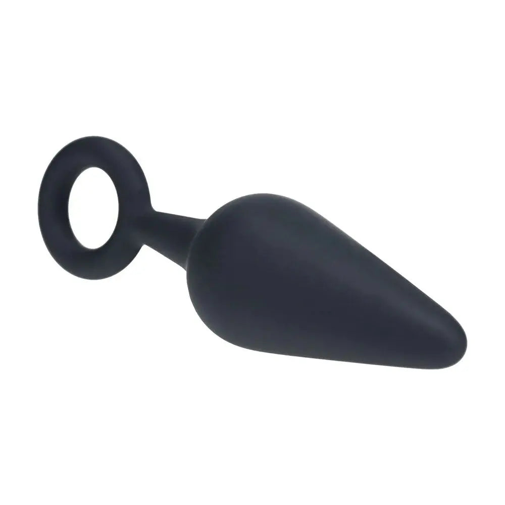 LEVELZ Silicone Anal Plug with Loop - Medium -  -  Medium Butt Plug Shots Toys Discreet Intimate Essentials.