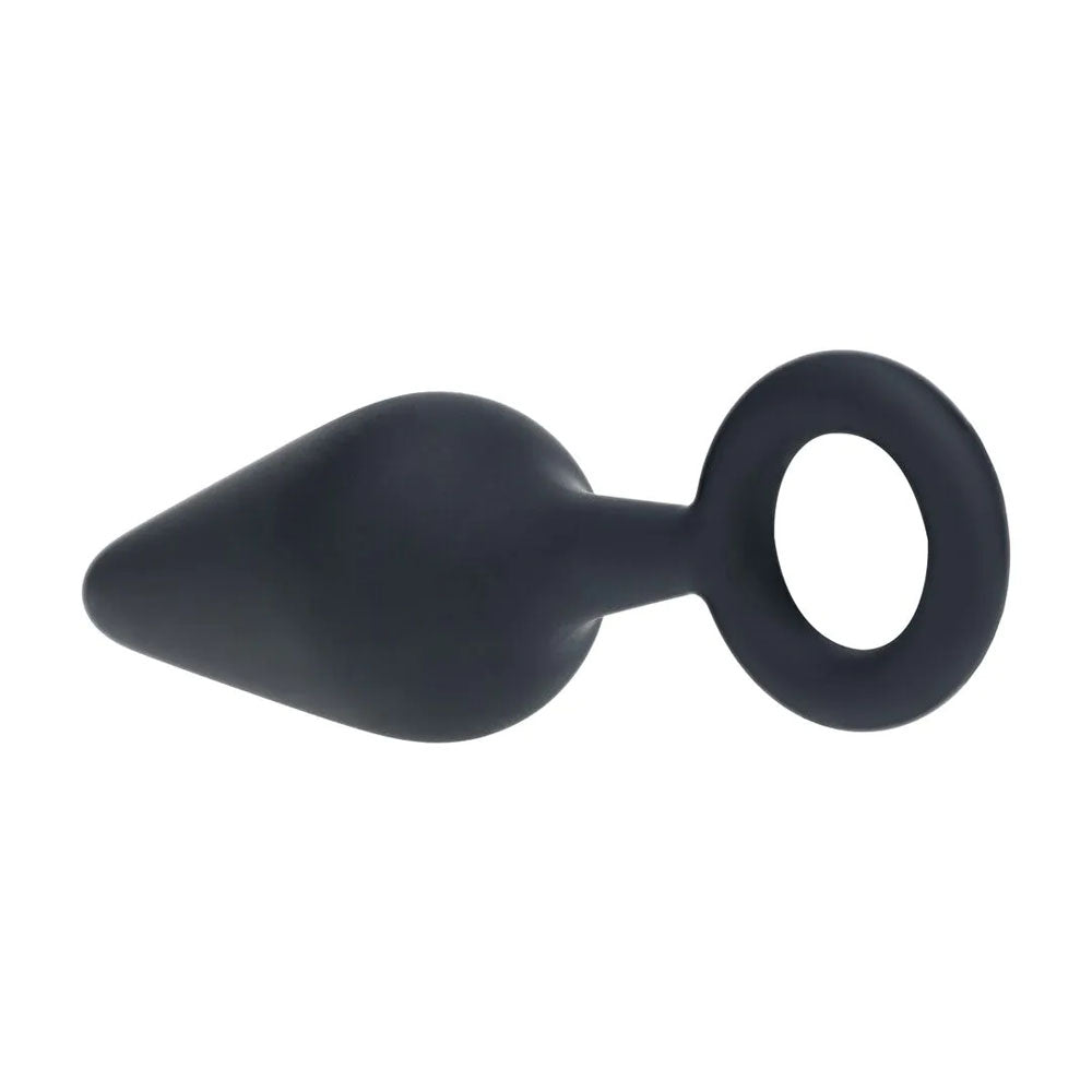 LEVELZ Silicone Anal Plug with Loop - Medium -  -  Medium Butt Plug, premium silicone for intimate essentials.