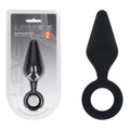 LEVELZ Silicone Anal Plug with Loop - Large -  Large Butt Plug, premium silicone anal toy packaging and design.