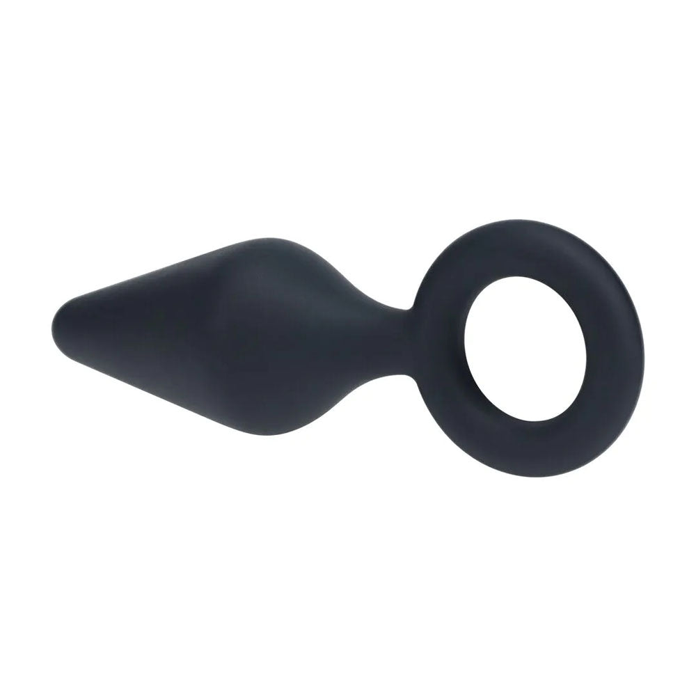 LEVELZ Silicone Anal Plug with Loop - Large -  Large Butt Plug for intimate exploration and pleasure.
