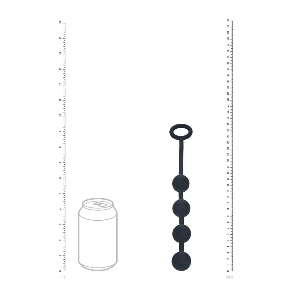 LEVELZ Round Silicone Anal Balls - S - 20mm -  23 cm Small Anal Balls next to a can for size comparison.